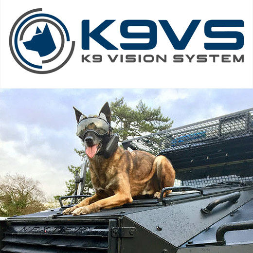  K9 VISION SYSTEM Caméras embarquées pour brigade cynotechnique, testées, approuvées et mises au point par des unités spéciales.